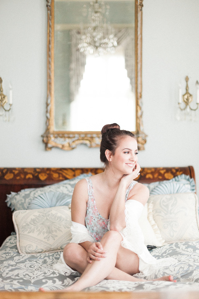 Dusty French Blue Boudoir Sesion at Cherokee Castle and Ranch