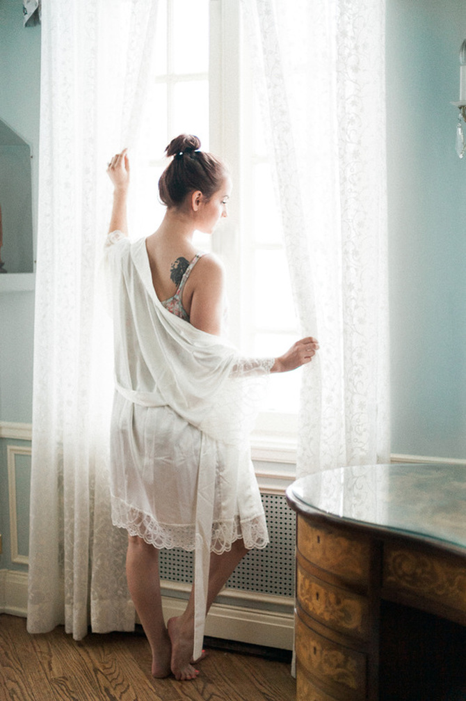 Dusty French Blue Boudoir Sesion at Cherokee Castle and Ranch