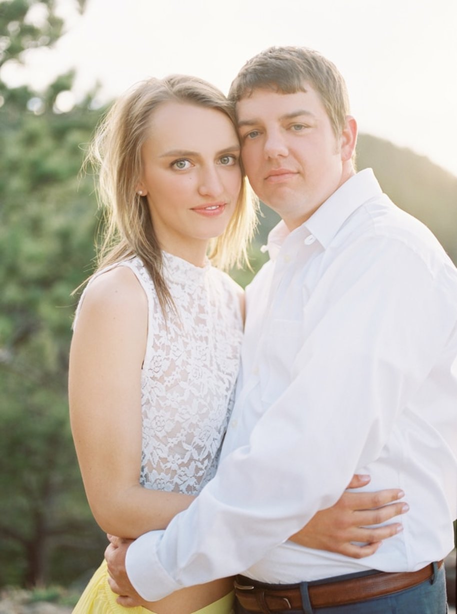 Sun Drenched Mountain Engagement Session